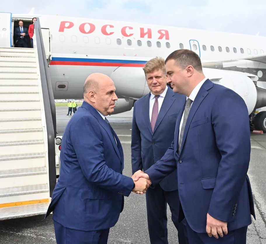Премьер-министр России Михаил Мишустин прибыл в Омскую область